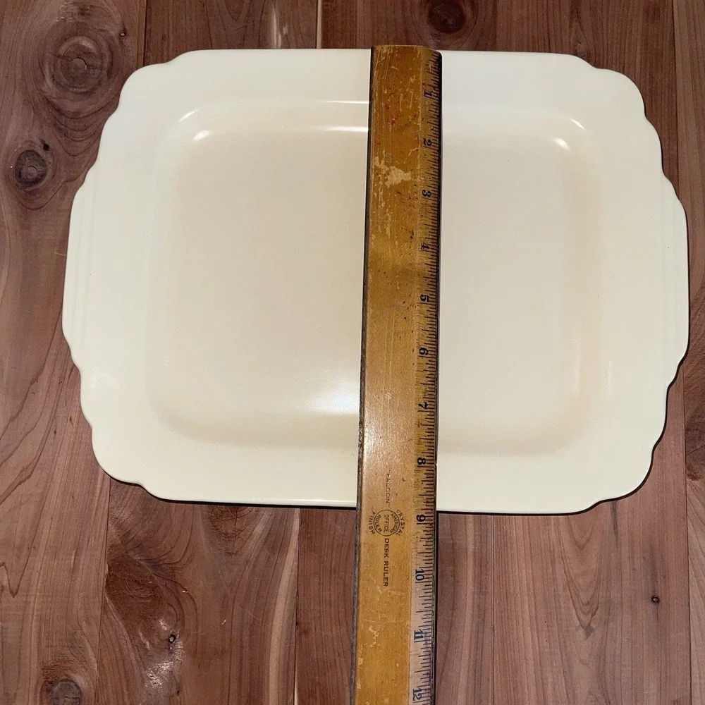 Vintage Homer Laughlin Ivory Platter Serving Tray 13